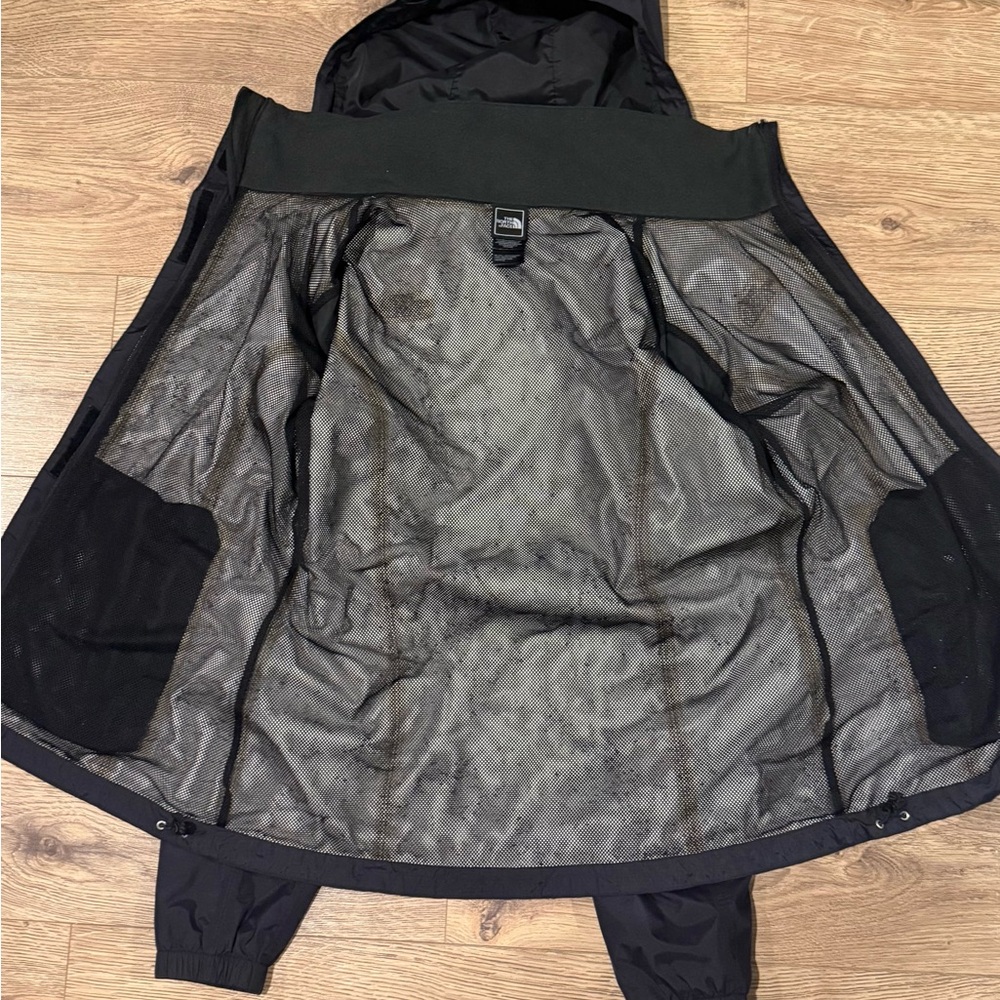 The North Face HyVent Hooded Rain Jacket Windbreaker | Women’s Large Blackl - Picture 7 of 7